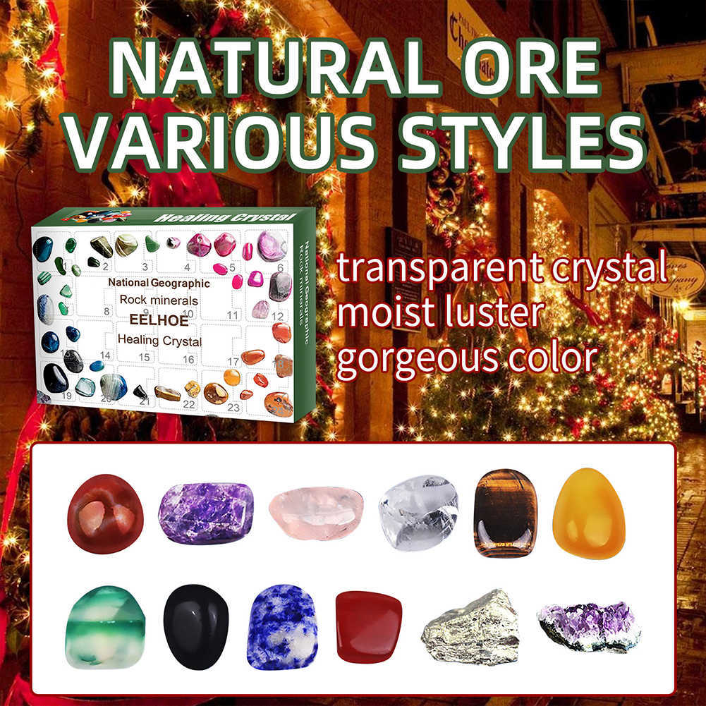 24 Days Countdown Mineral Gemstones Healing Crystal Toy Gift Treasure Christmas Advent Calendar Kids Educational Geology Funny G0915
24 Days Countdown Mineral Gemstones Healing Crystal Toy Gift Treasure Christmas Advent Calendar Kids Educational Geology Funny G0915
