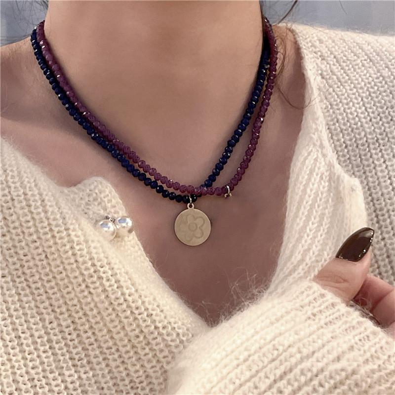 Chains Korean Fashion Crystal Beaded Chain Necklace For Women Girls Cute Geometric Acrylic Pendant Jewelry Accessories, Silver
Chains Korean Fashion Crystal Beaded Chain Necklace For Women Girls Cute Geometric Acrylic Pendant Jewelry Accessories, Silver