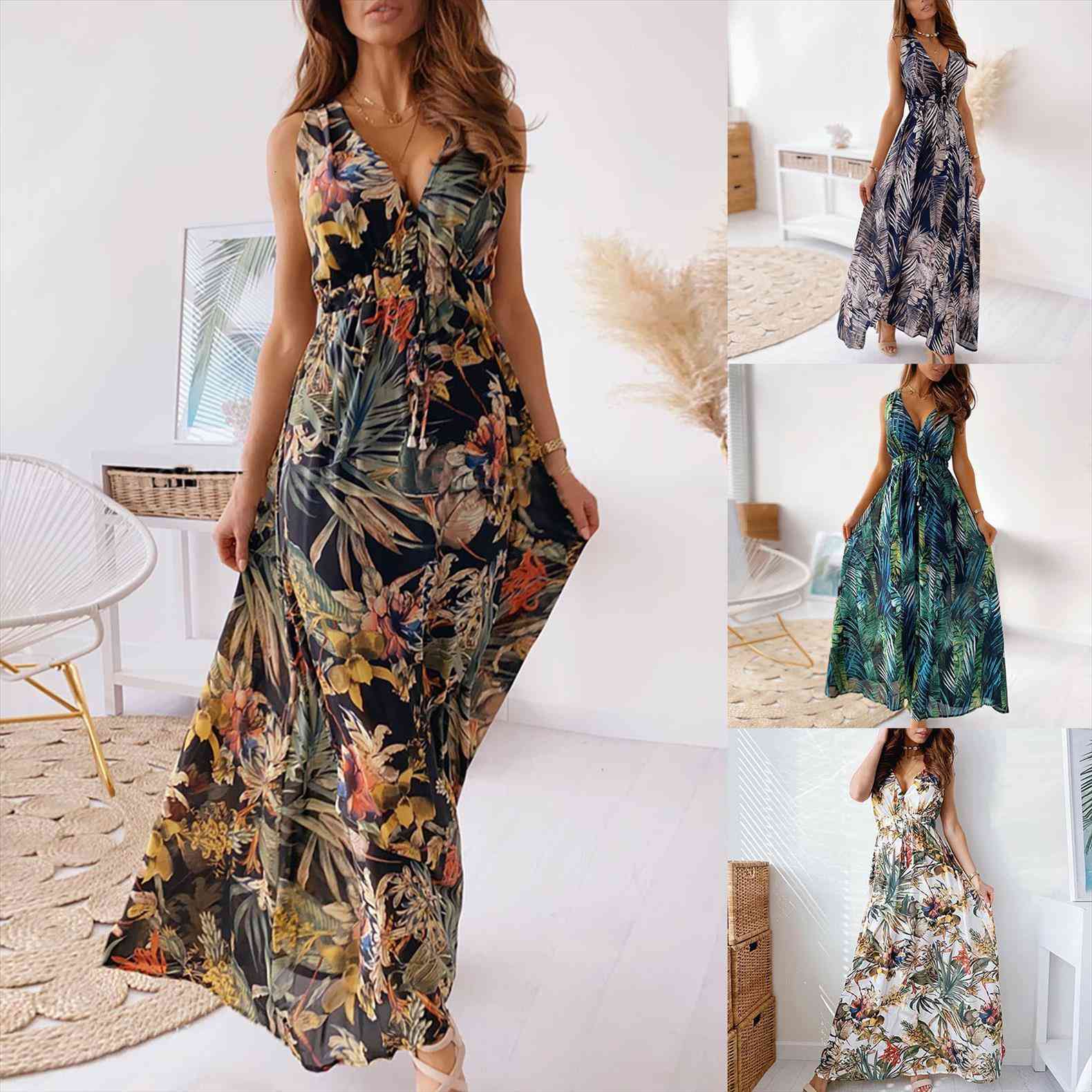 backless boho womens dresses plus size v neck print long female sleexeless maxi vestidos mujer, Black;gray
backless boho womens dresses plus size v neck print long female sleexeless maxi vestidos mujer, Black;gray