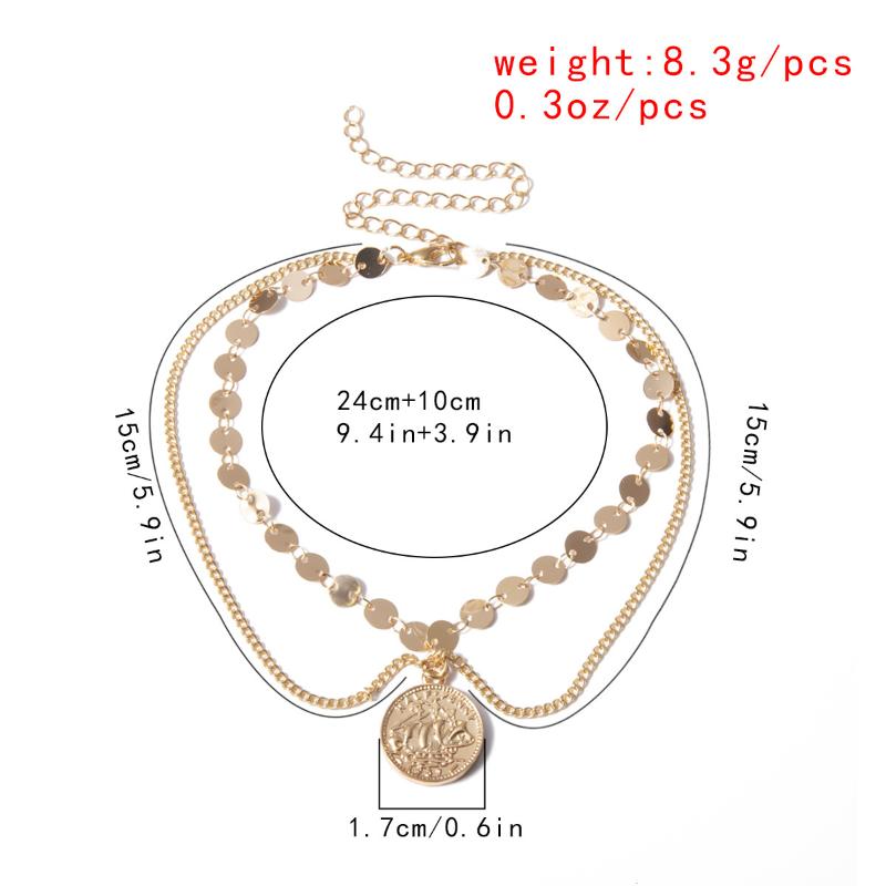 Link, Chain Fashion Coin Sequin Upper Arm Link Bracelet Cuff Charms Bracelets Gold Color Bangles Armband For Women Girl Party Jewelry