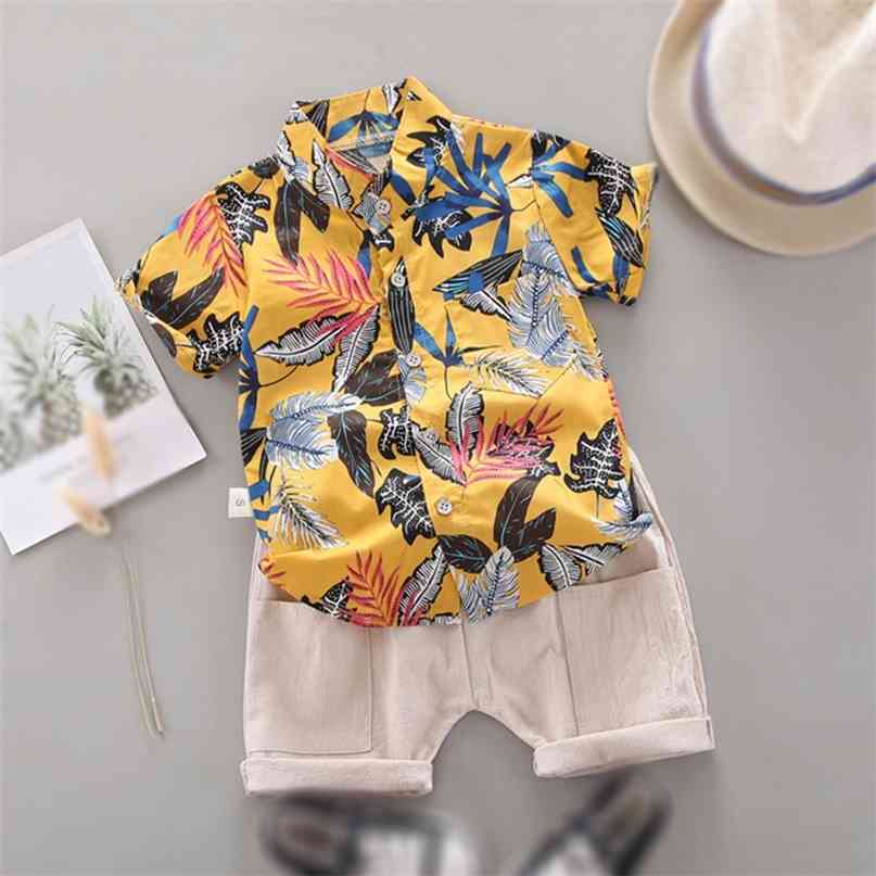 Kid Boys Summer Clothes Outfit Toddler Baby Fashion Beach Short-sleeved T-shirt Shorts Set Children Boy 2Pcs Clothing 210831
Kid Boys Summer Clothes Outfit Toddler Baby Fashion Beach Short-sleeved T-shirt Shorts Set Children Boy 2Pcs Clothing 210831