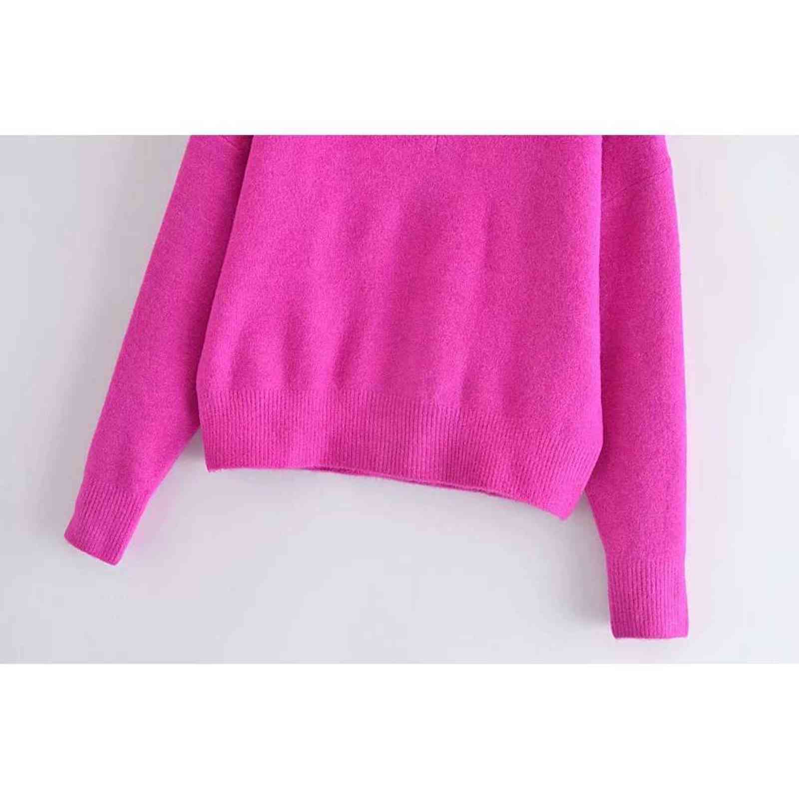 Willshela Women Fashion Knit Sweater Top Long sleeves V-Neck Soft Knitwear Casual Knitted sweaters Pullover Woman Tops 211123wtt