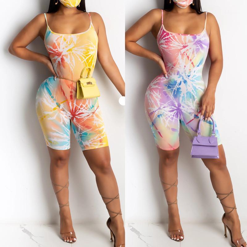 Backless Criss-Cross Bodycon Jumpsuit 2021 Sexy Women Bodysuit Shorts Romper Tie Dye Print Leotard Sleeveless Strap Women' Jumpsuits & Romp, Yellow
Backless Criss-Cross Bodycon Jumpsuit 2021 Sexy Women Bodysuit Shorts Romper Tie Dye Print Leotard Sleeveless Strap Women' Jumpsuits & Romp, Yellow