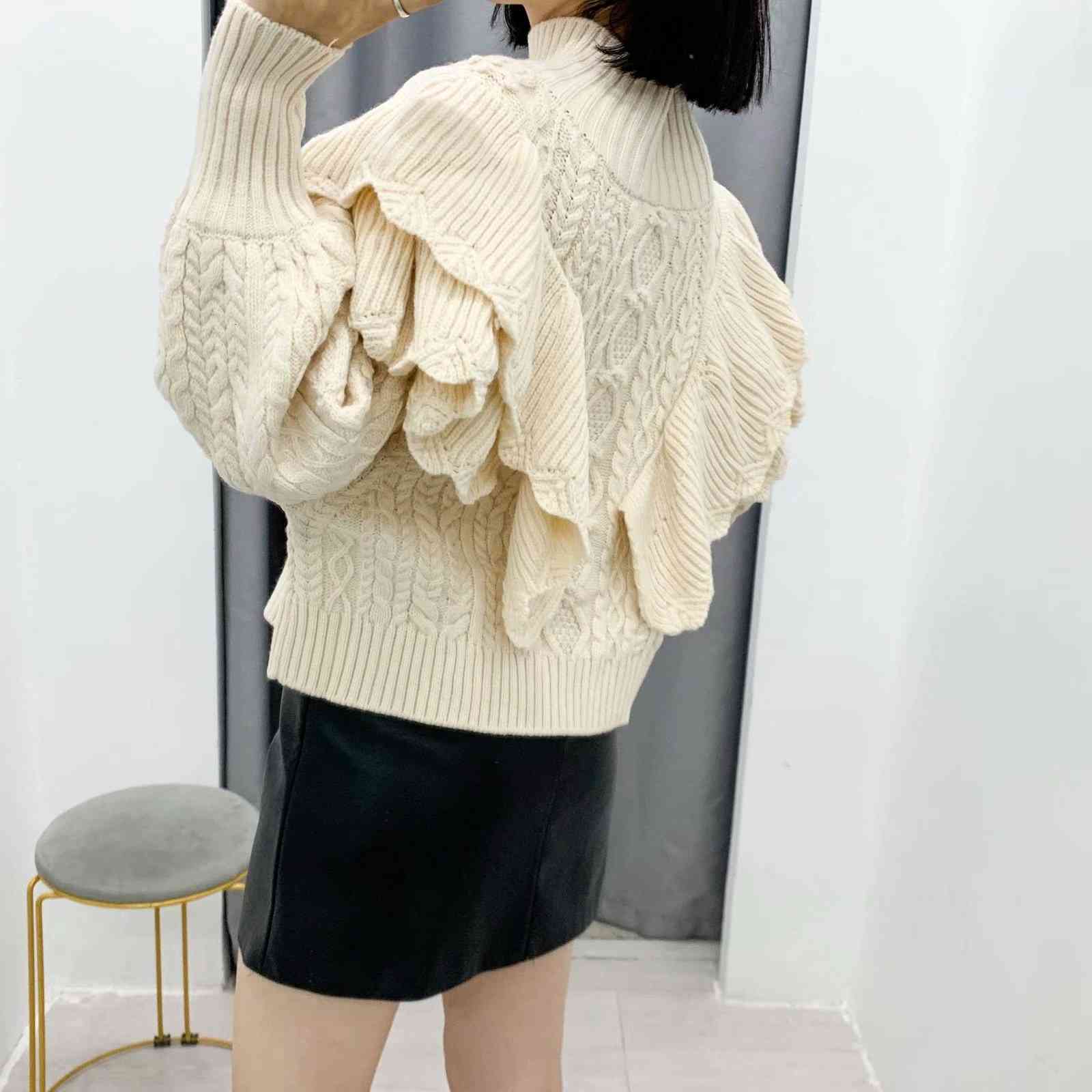 Women' Sweaters Gvuw espanhol gola alta nova feminina solta laminado plissado linha lanterna manga camisola de malha coreano novo quente kb125 GF3K, 1# shoe box
Women' Sweaters Gvuw espanhol gola alta nova feminina solta laminado plissado linha lanterna manga camisola de malha coreano novo quente kb125 GF3K, 1# shoe box