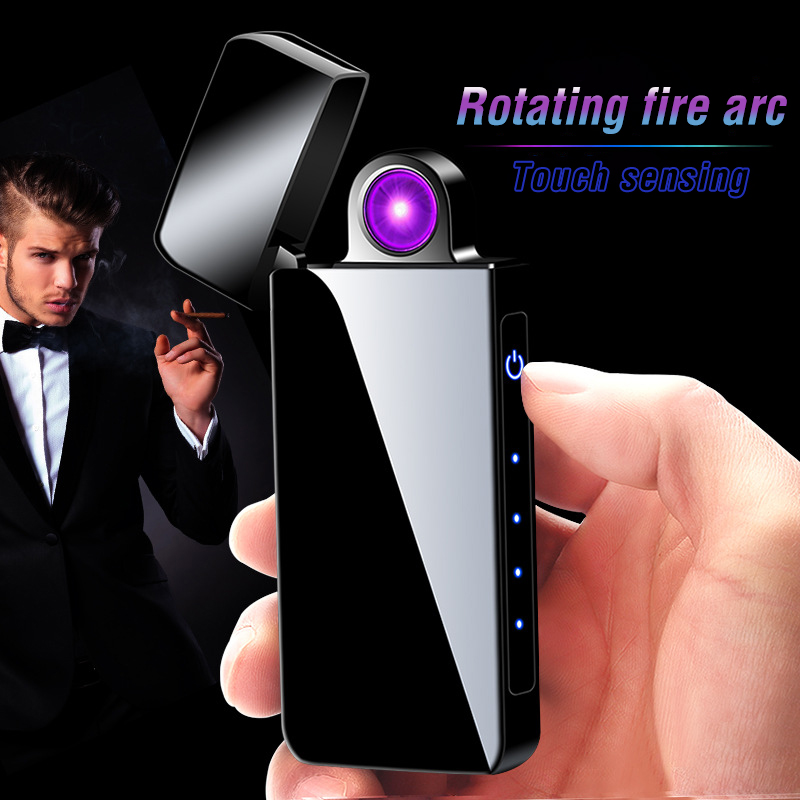 New Spinning USB Eectronic ighter ED Battery Dispay 180 Degree Rotation Cigarette ighter Dua Arc ighter Gadgets For Men
New Spinning USB Eectronic ighter ED Battery Dispay 180 Degree Rotation Cigarette ighter Dua Arc ighter Gadgets For Men