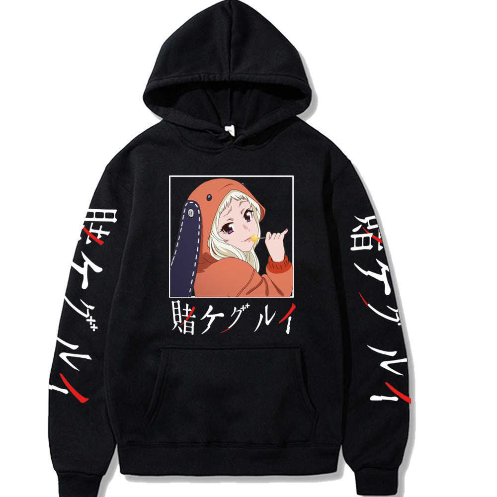 Runa Yumeko Hoodie Kakegurui Sweatshirt Harajuku Casual Pullovers Men Women Moleton X0721, Black
Runa Yumeko Hoodie Kakegurui Sweatshirt Harajuku Casual Pullovers Men Women Moleton X0721, Black