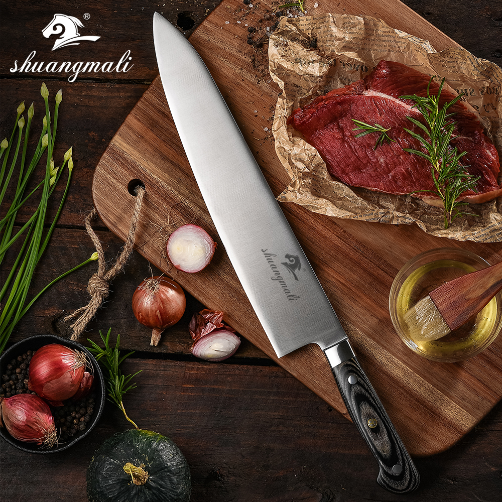 Professiona 12 Inch Chef Knife Germany 1.4116 Stainess Stee Gyuto Knife High Quaity Kitchen Knives Cook Too
Professiona 12 Inch Chef Knife Germany 1.4116 Stainess Stee Gyuto Knife High Quaity Kitchen Knives Cook Too