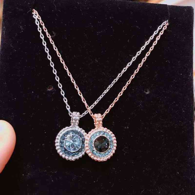 Shijia Austria Round Eye Design Devil's Necklace Crystal Element Pendant
