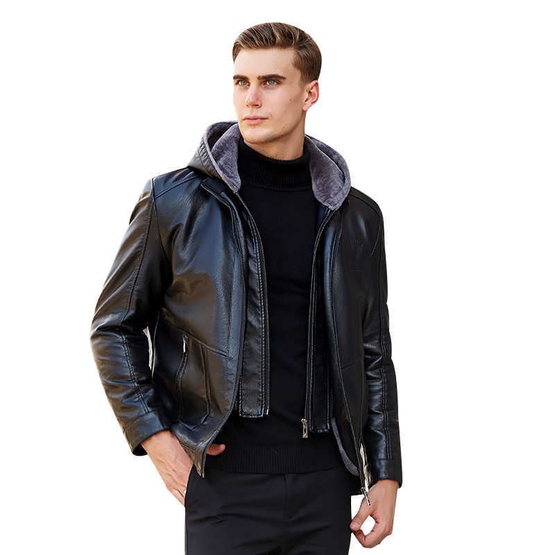Men Leather Jacket Winter Fleece Men Soft PU Leather Jacket & Suit Business Casual Coats Male Jaqueta Masculinas Couro 211018, Rufous
Men Leather Jacket Winter Fleece Men Soft PU Leather Jacket & Suit Business Casual Coats Male Jaqueta Masculinas Couro 211018, Rufous