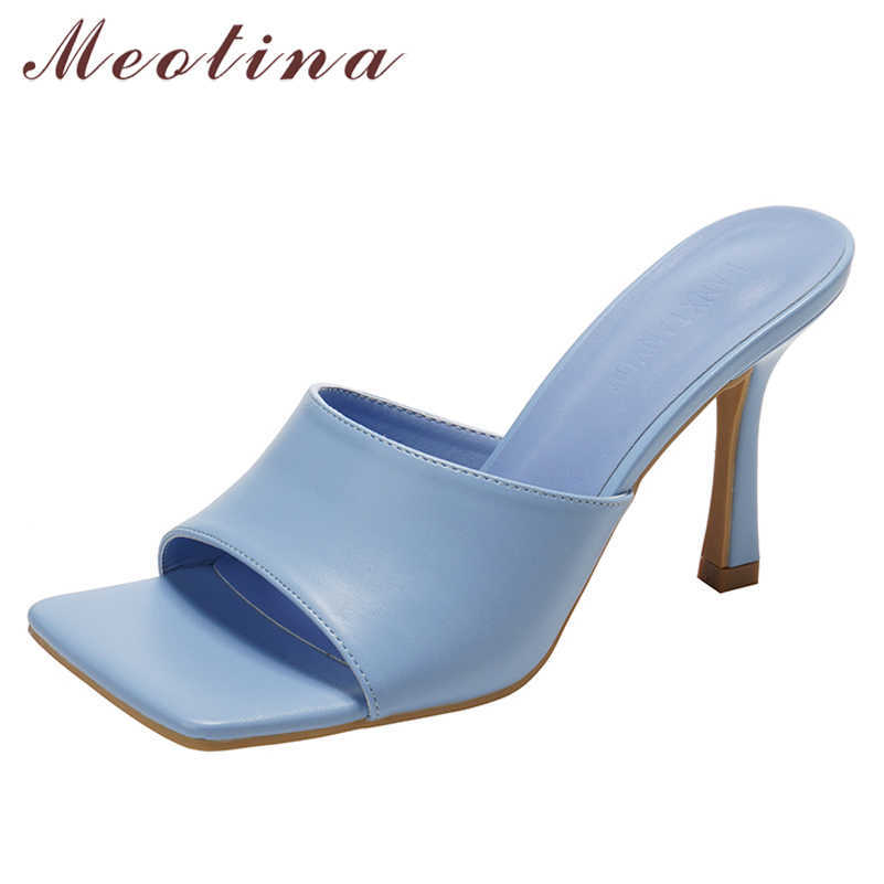 Meotina Slippers Shoes Women Super High Heel Sandals Square Toe Slides Thin Heel Ladies Footwear Summer White Yellow Fashion 210608, Black
Meotina Slippers Shoes Women Super High Heel Sandals Square Toe Slides Thin Heel Ladies Footwear Summer White Yellow Fashion 210608, Black