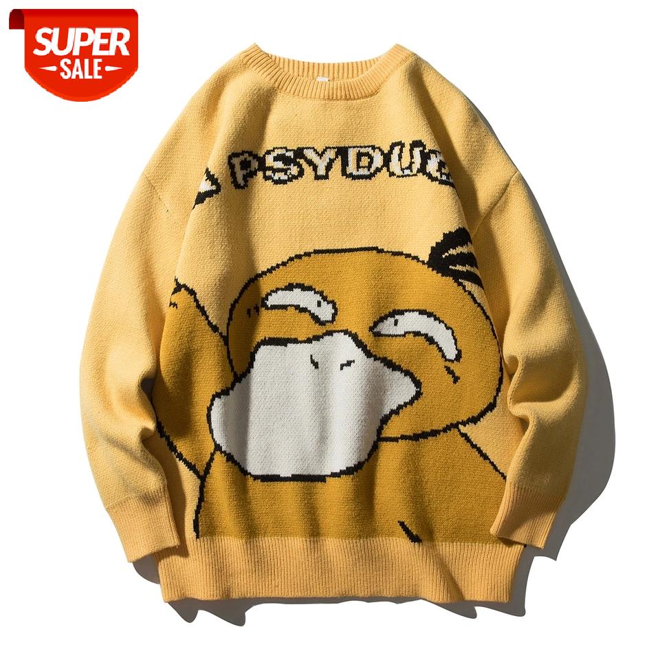 SEVEYFAN 2021 Funny Cartoon Duck Hip Hop Sweater Pullover Jumper Men Printed Knitted Sweater Casual Autumn Male #MY4Z, White;black
SEVEYFAN 2021 Funny Cartoon Duck Hip Hop Sweater Pullover Jumper Men Printed Knitted Sweater Casual Autumn Male #MY4Z, White;black