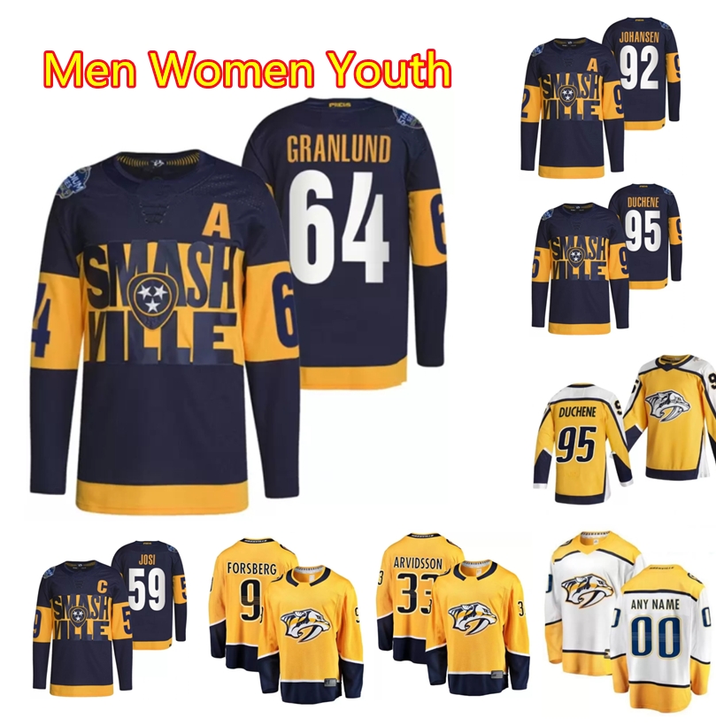2022 Nashville Predators Stadium Series Ice Hockey Jerseys 64 Mikael Granlund 59 Roman Josi 9 Filip Forsberg 91 Ryan Johansen 95 Matt Duchene Custom Stitche, As shown in illustration
2022 Nashville Predators Stadium Series Ice Hockey Jerseys 64 Mikael Granlund 59 Roman Josi 9 Filip Forsberg 91 Ryan Johansen 95 Matt Duchene Custom Stitche, As shown in illustration
