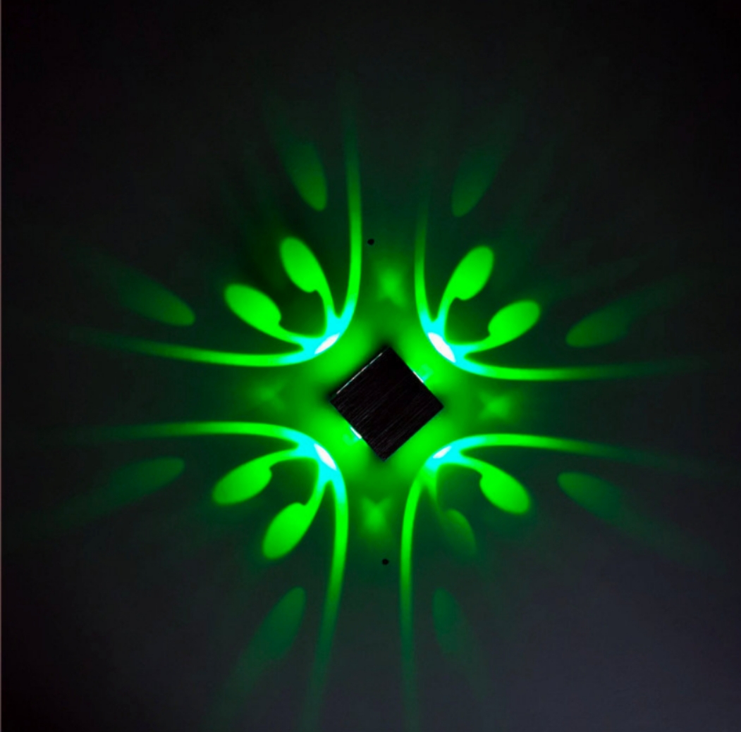 3W LED Wall Lamp Mounted Indoor Projection Colorful Lighting Mural Luminaire Background Wall Light for Home Hotel KTV B