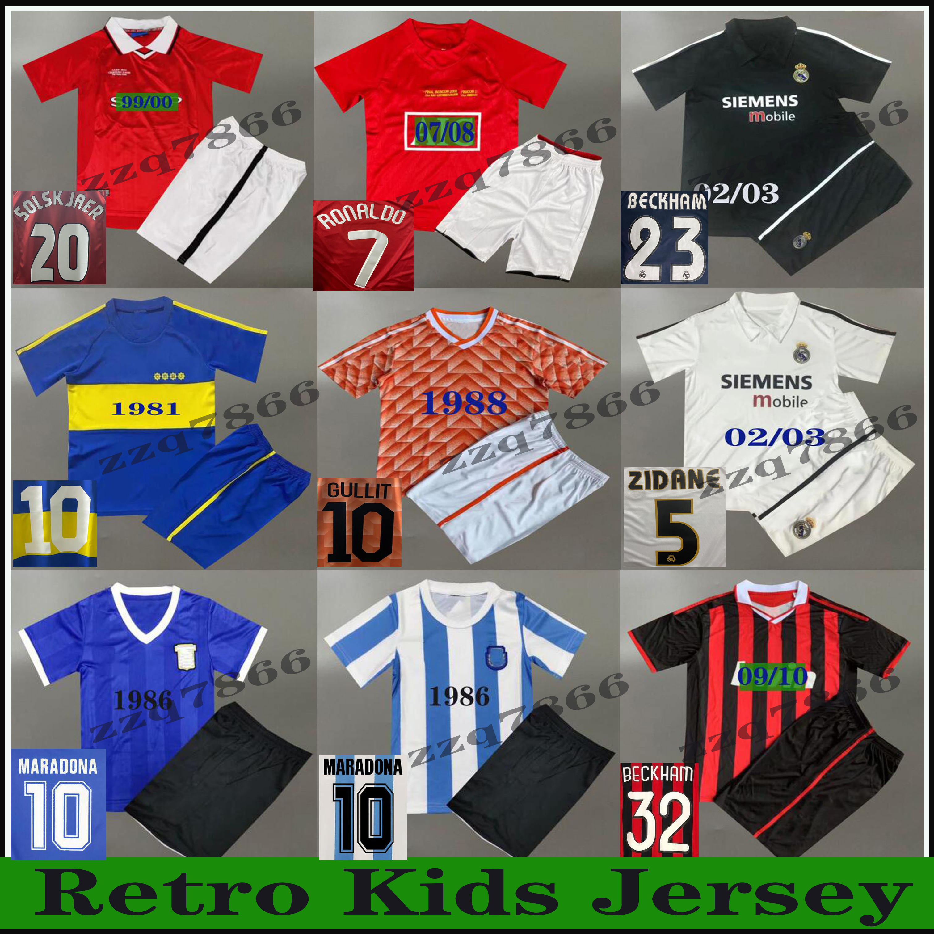 1981 1986 Boca Juniors kids Retro Maradona Soccer Jersey 07 99 RONALDO Solskjaer 88 Gullit VAN BASTEN Real Madrid 02 09 10 Beckham ZIDANE Ronaldinho classic unifom, Black
1981 1986 Boca Juniors kids Retro Maradona Soccer Jersey 07 99 RONALDO Solskjaer 88 Gullit VAN BASTEN Real Madrid 02 09 10 Beckham ZIDANE Ronaldinho classic unifom, Black