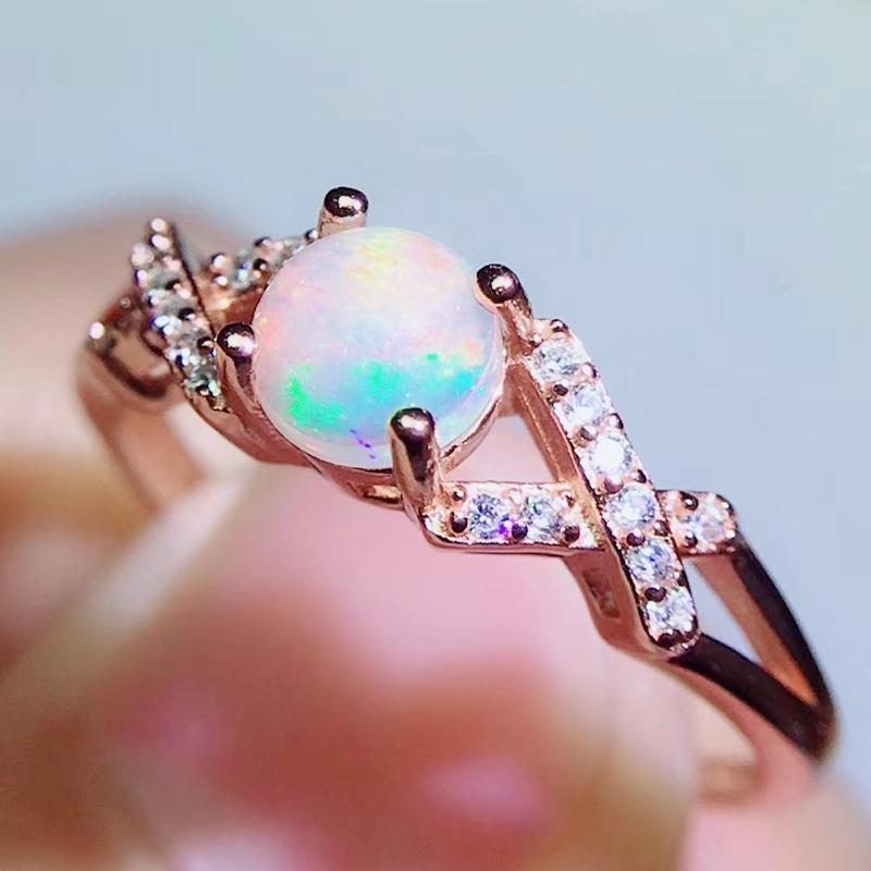 Cluster Rings Per Jewelry Natural Real White Opal Round Ring 5*5mm 0.35ct Gemstone 925 Sterling Silver Fine Q204223, Golden;silver
Cluster Rings Per Jewelry Natural Real White Opal Round Ring 5*5mm 0.35ct Gemstone 925 Sterling Silver Fine Q204223, Golden;silver