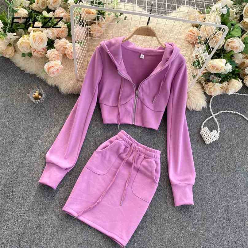 Spring Autumn Tracksuits Women Sportsuits Clothes Fashion Hooded Short Jacket Mini Skirts Outfits Ladies Casual Two Piece Sets 210525, Light purple
Spring Autumn Tracksuits Women Sportsuits Clothes Fashion Hooded Short Jacket Mini Skirts Outfits Ladies Casual Two Piece Sets 210525, Light purple