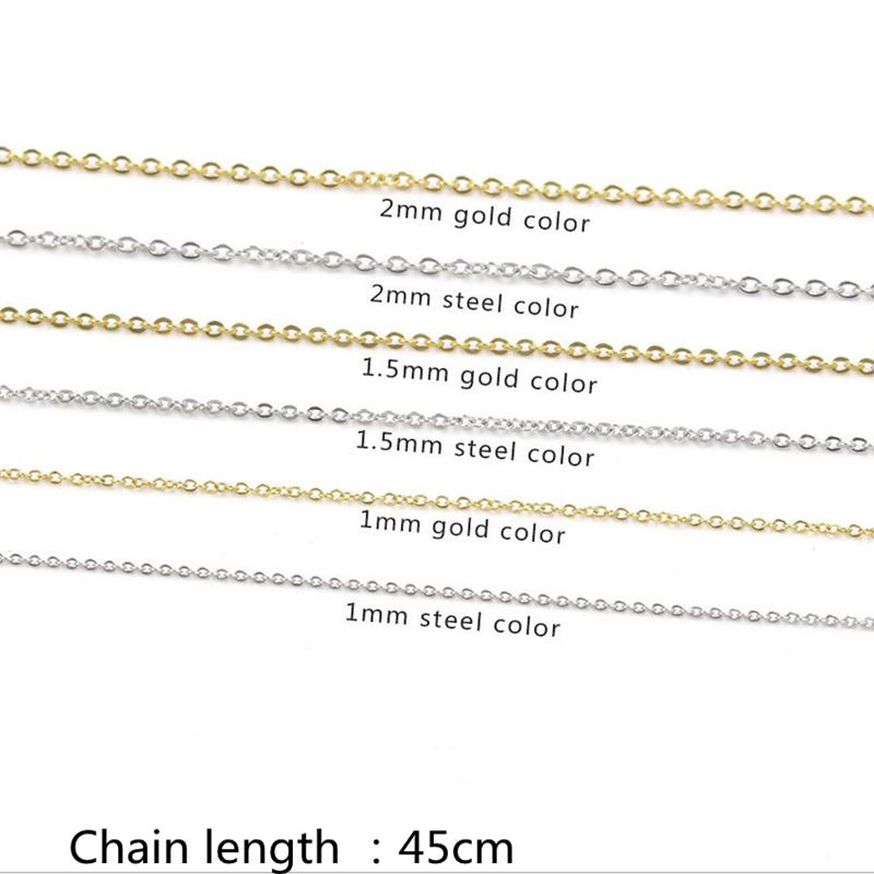 Chains 1pcs Never Fade 1/1.5/2mm Square Chain Stainless Steel Necklace Cable 45cm With Tail Sp, Silver
Chains 1pcs Never Fade 1/1.5/2mm Square Chain Stainless Steel Necklace Cable 45cm With Tail Sp, Silver