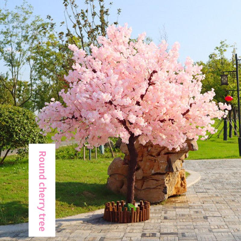 Decorative Flowers & Wreaths Artificial Cherry Tree Simulation Plant Wedding Party Festival Decoration Fake Peach El Stage Outdoor Garden