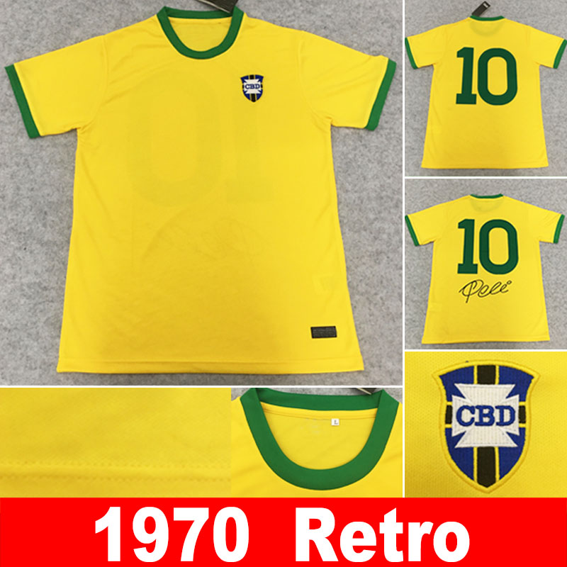 BRASIL 1970 jerseys bele 1998 retro #10 Pele PELE CLASSIC Carlos Romario Soccer Jersey camisa de futebol, 1970 retro yellow
BRASIL 1970 jerseys bele 1998 retro #10 Pele PELE CLASSIC Carlos Romario Soccer Jersey camisa de futebol, 1970 retro yellow
