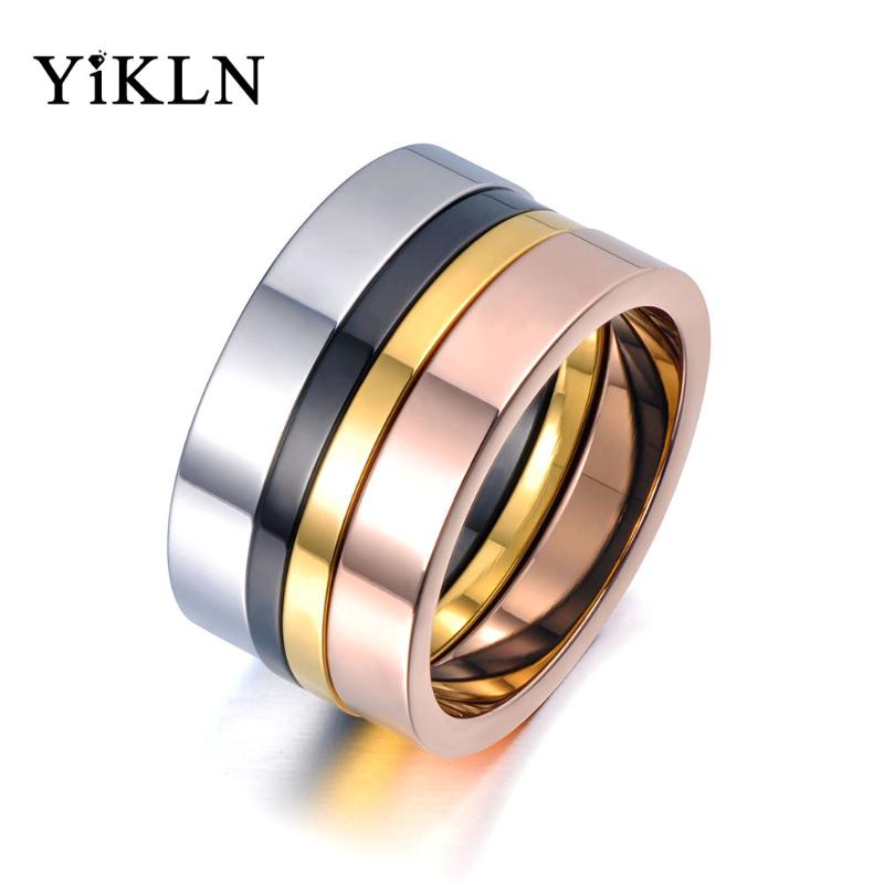 Wedding Rings YiKLN Trendy 4 In 1 Colorful Gold Simple Jewelry Titanium Stainless Steel Engagement Ring For Women Girls YR19071
Wedding Rings YiKLN Trendy 4 In 1 Colorful Gold Simple Jewelry Titanium Stainless Steel Engagement Ring For Women Girls YR19071