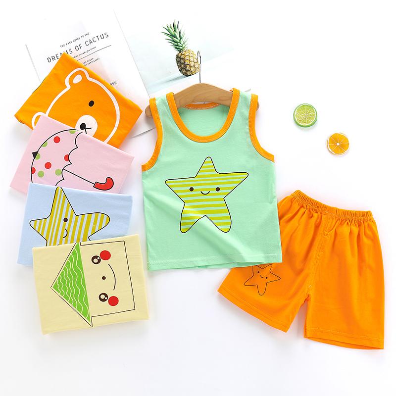 Clothing Sets Children's Summer Set Cotton Sport Suit Baby Boys Girls Sleeveless Vest Tops+Shorts 2PCS Infant Kids Clothes Tracksuits, Tz049
Clothing Sets Children's Summer Set Cotton Sport Suit Baby Boys Girls Sleeveless Vest Tops+Shorts 2PCS Infant Kids Clothes Tracksuits, Tz049