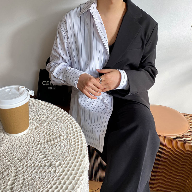 2021 New Fake Two-piece Blazer Men's Fashion Business Casual Men Streetwear Striped Suit Jacket Mens M-xl Q4uc, As shown in figure
2021 New Fake Two-piece Blazer Men's Fashion Business Casual Men Streetwear Striped Suit Jacket Mens M-xl Q4uc, As shown in figure
