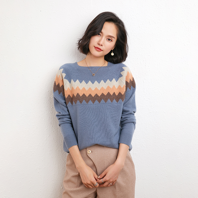 2021 New Autumn Winter Female Long Sleeve Thickening Warm Women 100% Cashmere O-neck Women's Knitting Jumper Sweater Sren, Light fog blue
2021 New Autumn Winter Female Long Sleeve Thickening Warm Women 100% Cashmere O-neck Women's Knitting Jumper Sweater Sren, Light fog blue