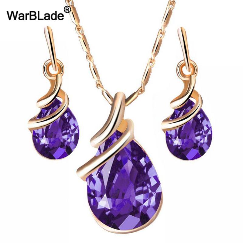 Earrings & Necklace WarBLade 2021 Fashion Austrian Crystal Jewelry Sets Stud Earring Set For Women Bridal Wedding Accessories, Silver
Earrings & Necklace WarBLade 2021 Fashion Austrian Crystal Jewelry Sets Stud Earring Set For Women Bridal Wedding Accessories, Silver