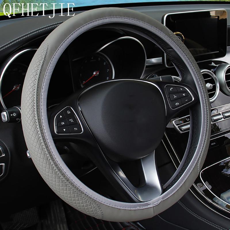 Steering Wheel Covers QFHETJIE The Car Cover Has No Inner Ring Fiber Grain Artificial Leather, Fashionable And Diverse
Steering Wheel Covers QFHETJIE The Car Cover Has No Inner Ring Fiber Grain Artificial Leather, Fashionable And Diverse