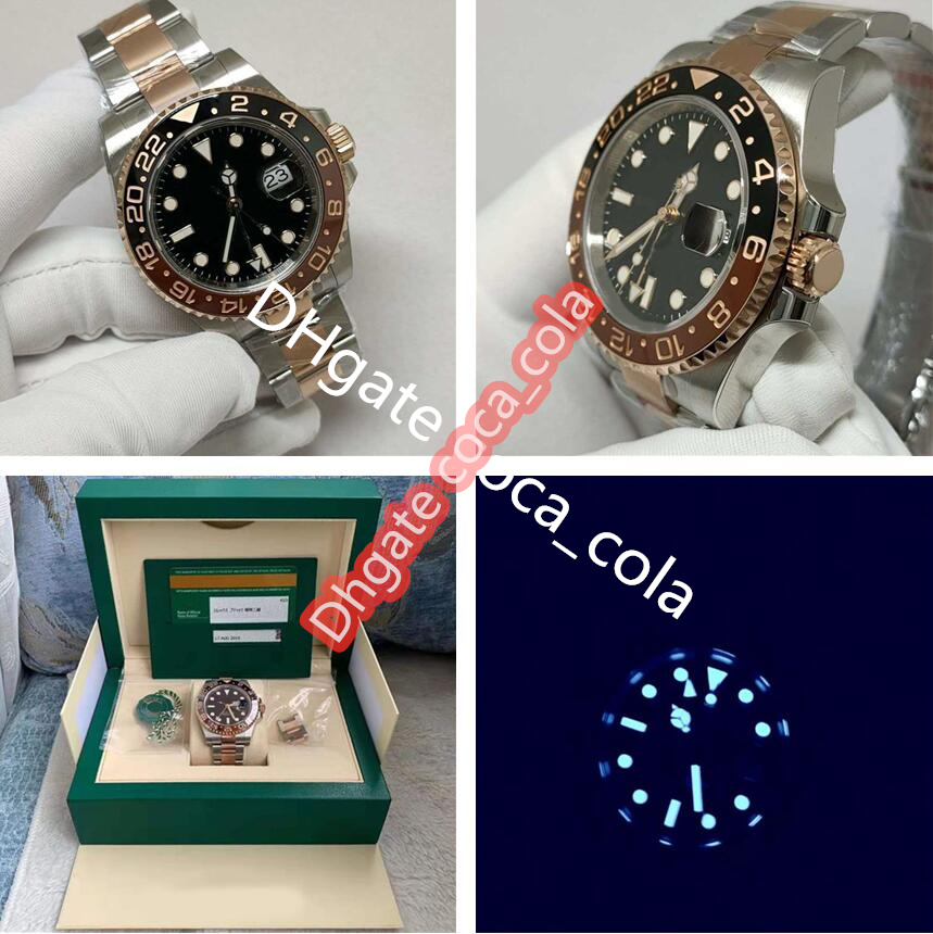 Fashion Watch Luxury GMT Rose Gold Stainless Steel 40mm 1/26711CHNR Japan Movement BF Mechanical Automatic waterproof Mens Watches, Black
Fashion Watch Luxury GMT Rose Gold Stainless Steel 40mm 1/26711CHNR Japan Movement BF Mechanical Automatic waterproof Mens Watches, Black