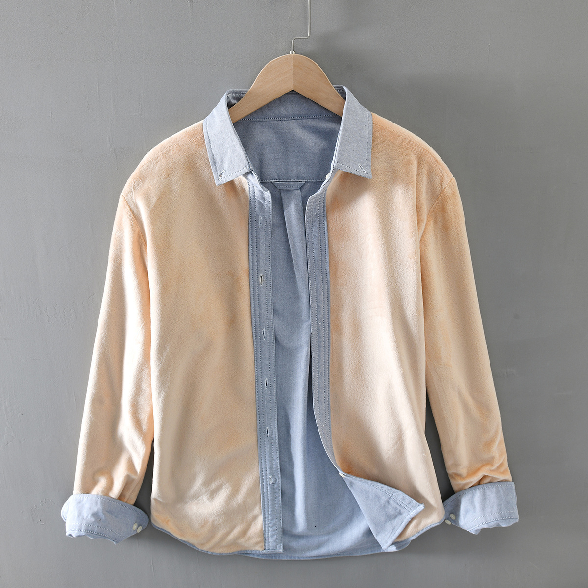 2021 New Solid-colored Man Oxford Long Sleeve and Veet Wool-lined Shirt Flannel Cotton Winter Casual Man-made Shirts 9s0e, Blue.
2021 New Solid-colored Man Oxford Long Sleeve and Veet Wool-lined Shirt Flannel Cotton Winter Casual Man-made Shirts 9s0e, Blue.