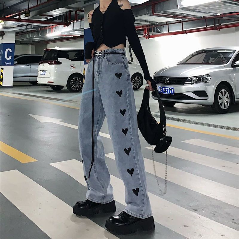 women's jeans female embroidered jeans love, vintage high-waisted pants, straight, rubbed, punk-style for women, spring/autumn eww2, Blue
women's jeans female embroidered jeans love, vintage high-waisted pants, straight, rubbed, punk-style for women, spring/autumn eww2, Blue