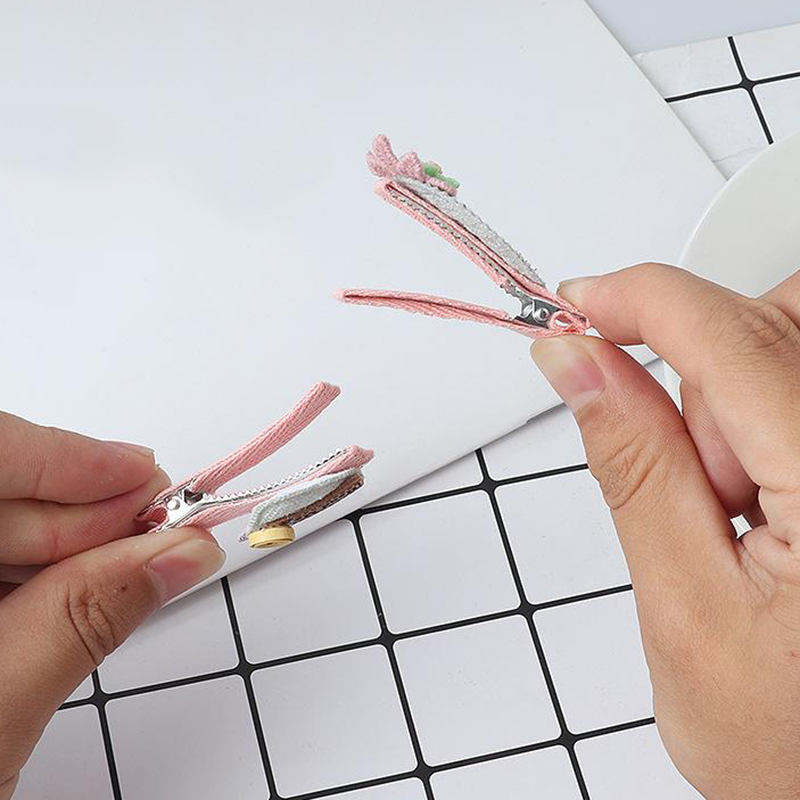 Children's Hair Pin Set Korean Version Cute Baby Cartoon Headdress Hairpins Girl's Fabric Hairpin Girl Hair Accessories Juego De Horquillas 