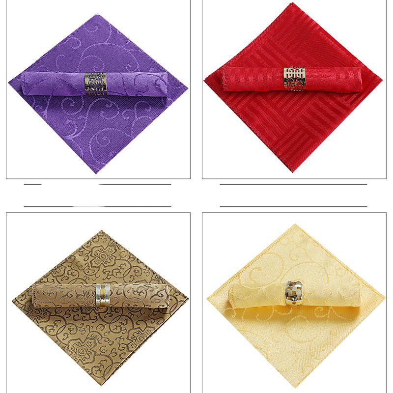 Table Napkin 25pcs/lot 48cm Square Fabric Pocket Handkerchief Cloth For Wedding Decoration Event Party El Home Supplies