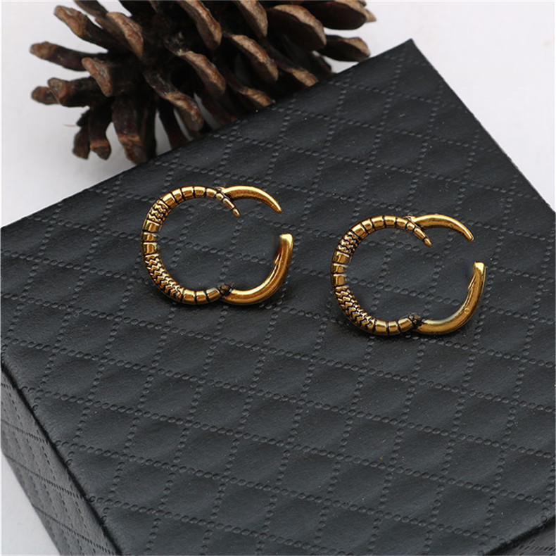 Silver Letter Earrings Wild Big Earrings Fashion Temperament Earrings For Ladies Gift All Occasion Of Festival от DHgate WW