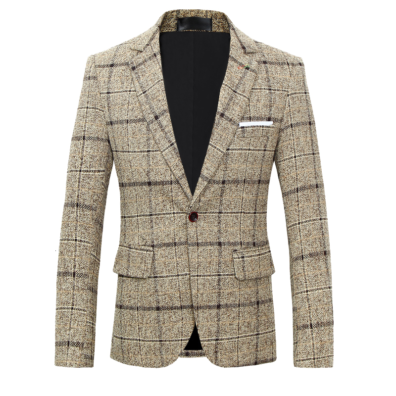 2021 New Casual Male, British, Slim Fit Plaid Jacket Prom, Men's Clothes, Spring/fall for Men I299, Blue
2021 New Casual Male, British, Slim Fit Plaid Jacket Prom, Men's Clothes, Spring/fall for Men I299, Blue