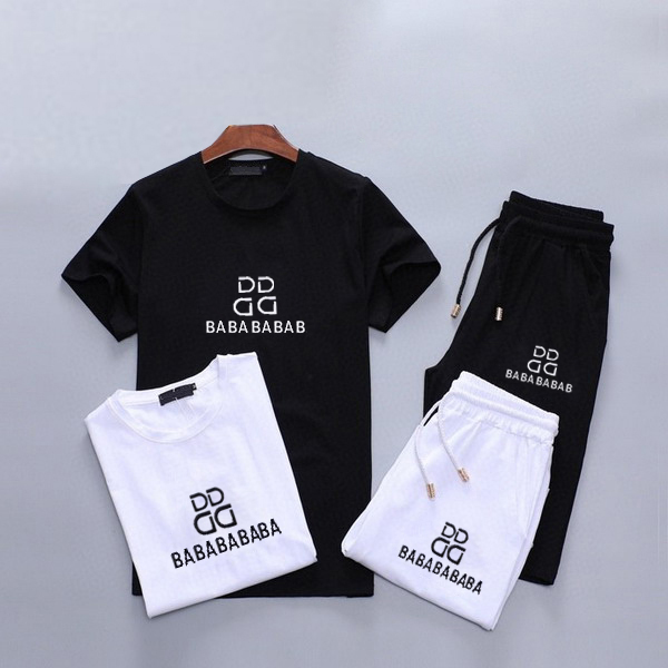 Fashion short Tracksuits summer men's casual sportswear trend color embroidery letter printing color T-shirt with summer beach shorts, Gray
Fashion short Tracksuits summer men's casual sportswear trend color embroidery letter printing color T-shirt with summer beach shorts, Gray