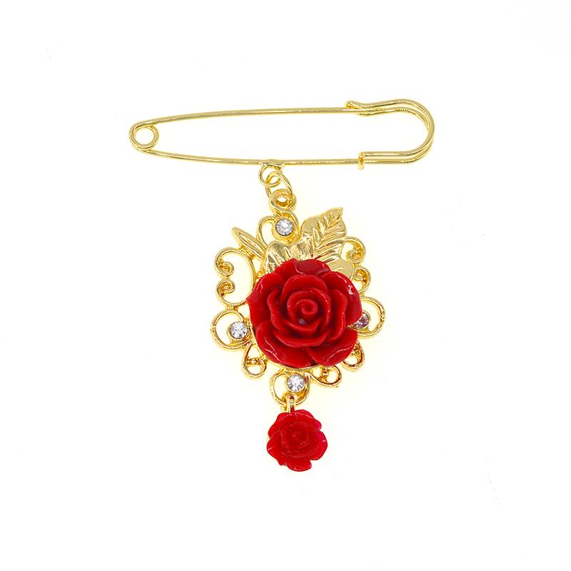 Pins, Brooches Red Flower Brooch Metal Vintage Women Girl Charming Exquisite Collar Lapel Pin Fashion Jewelry Party Accessories
Pins, Brooches Red Flower Brooch Metal Vintage Women Girl Charming Exquisite Collar Lapel Pin Fashion Jewelry Party Accessories