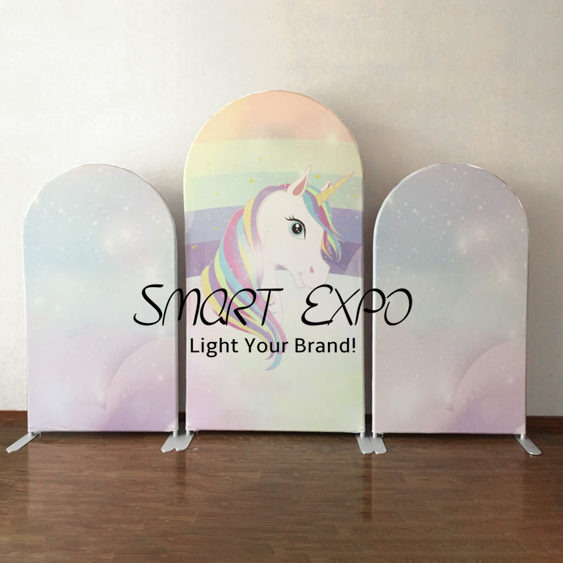 Custom Arch Backdrop Wedding Birthday Party Background Decoration Banner Photo Shoot Single Double Sided