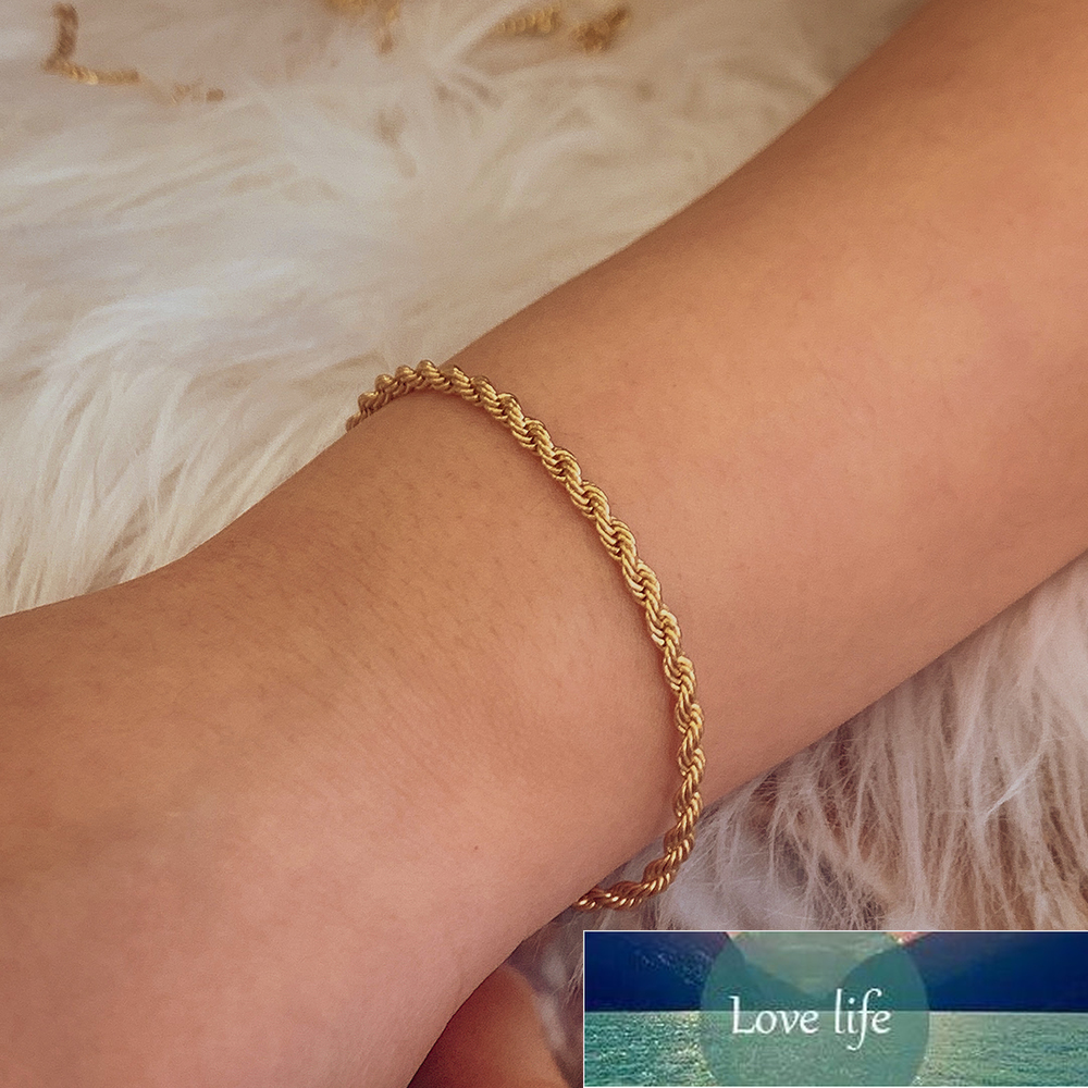 New Fashion Gold Color Twist Rope Chain Bracelet for Women Punk Hip Hop Metal Bracelets Party Wedding Jewelry
New Fashion Gold Color Twist Rope Chain Bracelet for Women Punk Hip Hop Metal Bracelets Party Wedding Jewelry