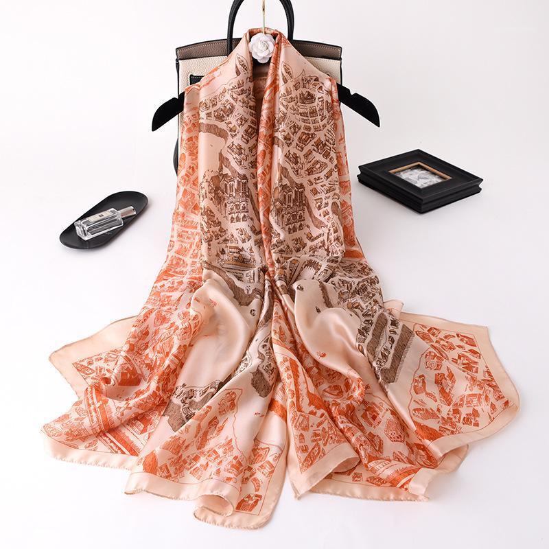 Scarves Spring Fashion Silk Women Shawl Foulard Designer Horse Print Wrap Femme Long Bandana Autumn Hijab 180cm, Blue;gray
Scarves Spring Fashion Silk Women Shawl Foulard Designer Horse Print Wrap Femme Long Bandana Autumn Hijab 180cm, Blue;gray