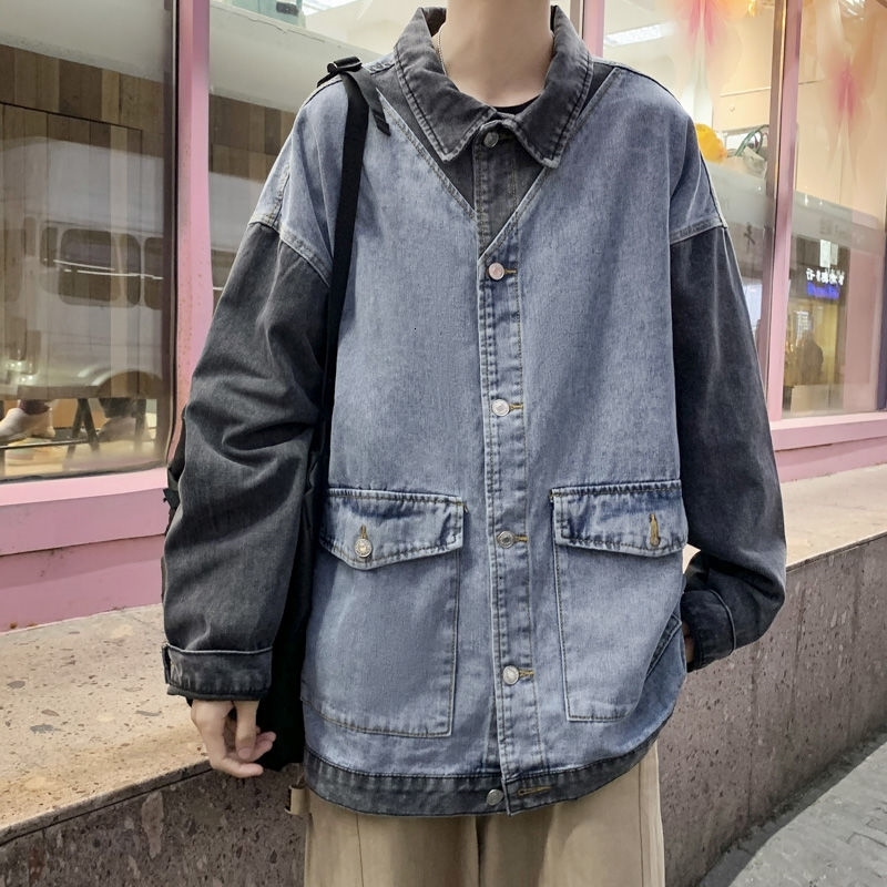 2021 New Autumn Korean Cotton Men's Fashion Casual Retro Denim Jackets Mens Streetwear Wild Loose Bomber Jacket Men S-3xl Gf22, As shown in figure
2021 New Autumn Korean Cotton Men's Fashion Casual Retro Denim Jackets Mens Streetwear Wild Loose Bomber Jacket Men S-3xl Gf22, As shown in figure