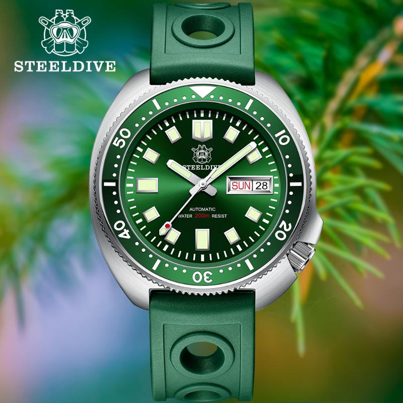 Wristwatches STEELDIVE Classic Dive Watch SD1970W Fashion Dual Calendar 200m Waterproof NH36 Automatic Mechanical Men Luxury Ity, Slivery;brown
Wristwatches STEELDIVE Classic Dive Watch SD1970W Fashion Dual Calendar 200m Waterproof NH36 Automatic Mechanical Men Luxury Ity, Slivery;brown
