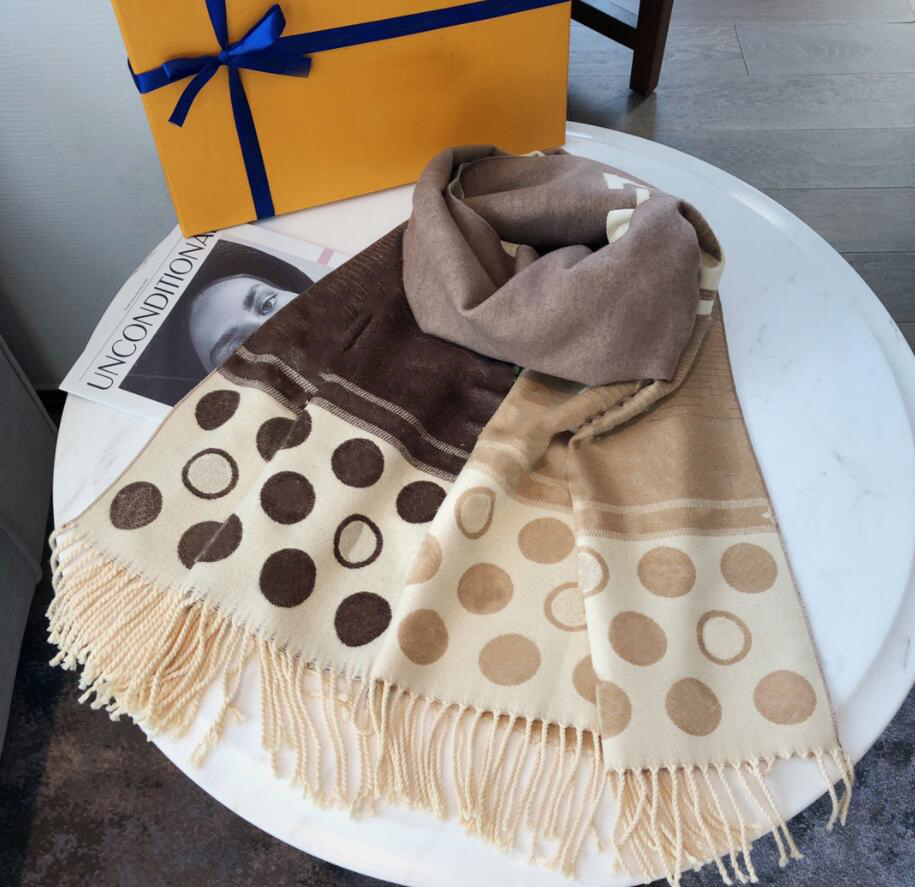 Winter Designer Women Silk Scarf Autumn Wool Scarfs Fahsion Letters Wrap Unisex Shawl Scarves Size 180*65 Highly Quality 6 Colors with Box
