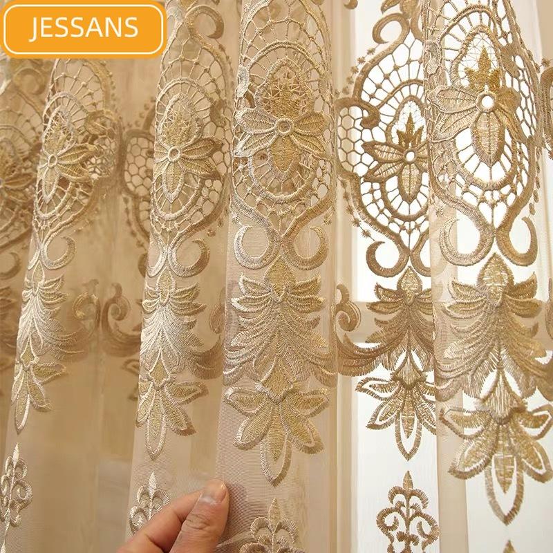 Curtain & Drapes European Royal Luxury Beige Tulle Curtains For Bedroom Window Living Room Elegant Decor
Curtain & Drapes European Royal Luxury Beige Tulle Curtains For Bedroom Window Living Room Elegant Decor