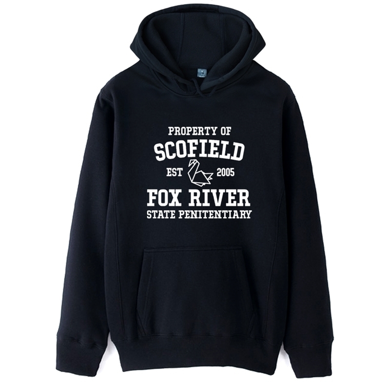 Prison Break Paper Crane EST 2005 Scofield Fox River Man Boy Hoodie Autumn Winter Fleece Couple Clothes ZIIART 201020