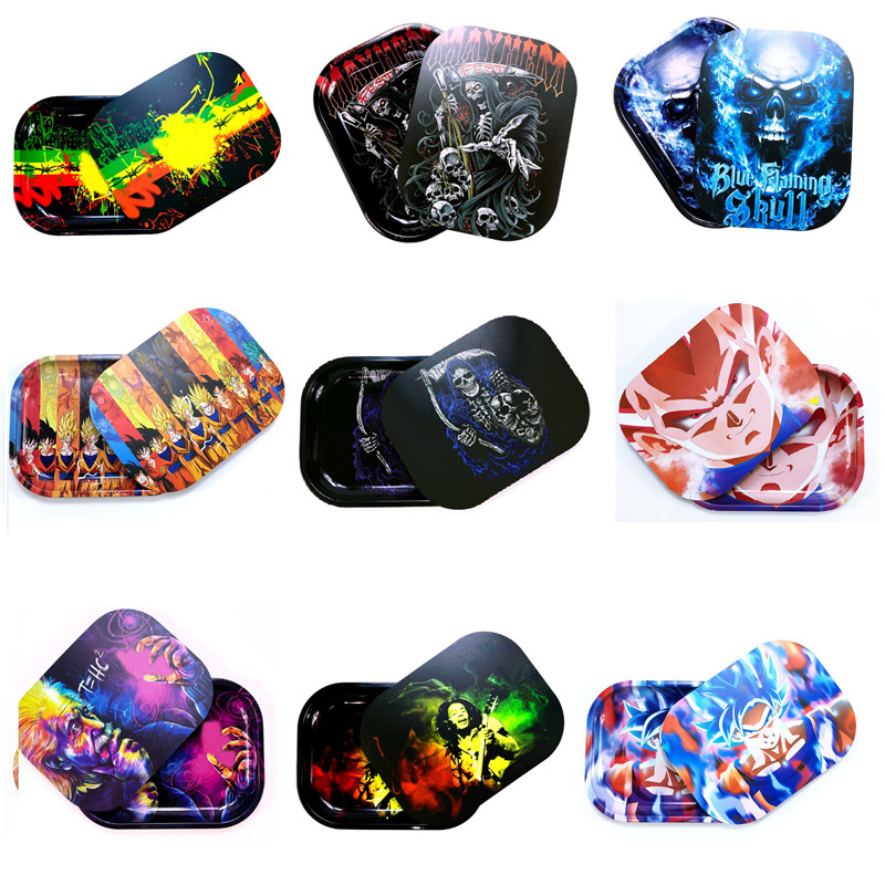 Cartoon Smoking Rolling Tray with Magnetic Lids bag 180x140mm Small Size Metal Lid Plate Herb Ashtray Multi Variety of styles
Cartoon Smoking Rolling Tray with Magnetic Lids bag 180x140mm Small Size Metal Lid Plate Herb Ashtray Multi Variety of styles