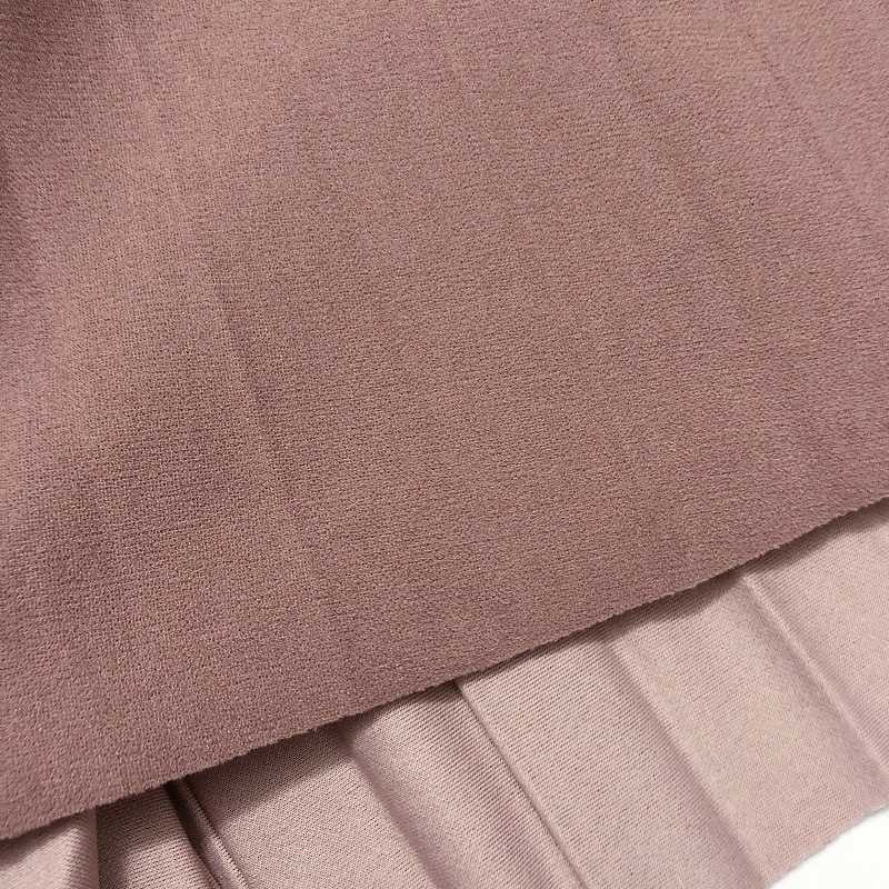 Elegant skirt womens Autumn High-Waisted Pleated Skirt Multicolor Long Commute A- line midi Office Lady 210619