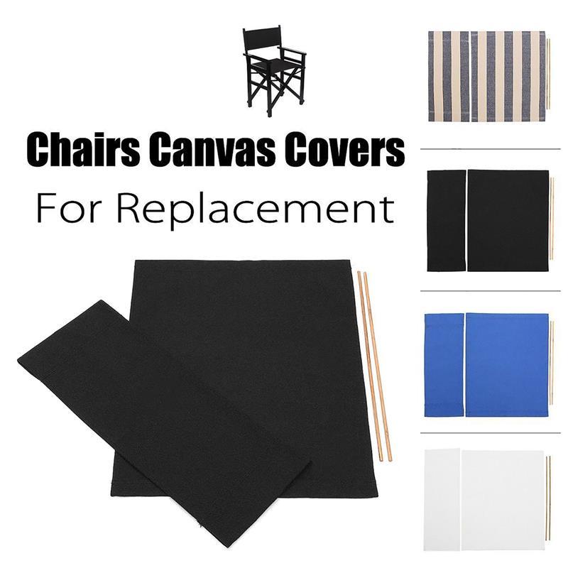 Chair Covers 4pcs Director Replacement Canvas Cloth In 4 Colours Garden Outdoor Set For Cool (Chair NOT Included)