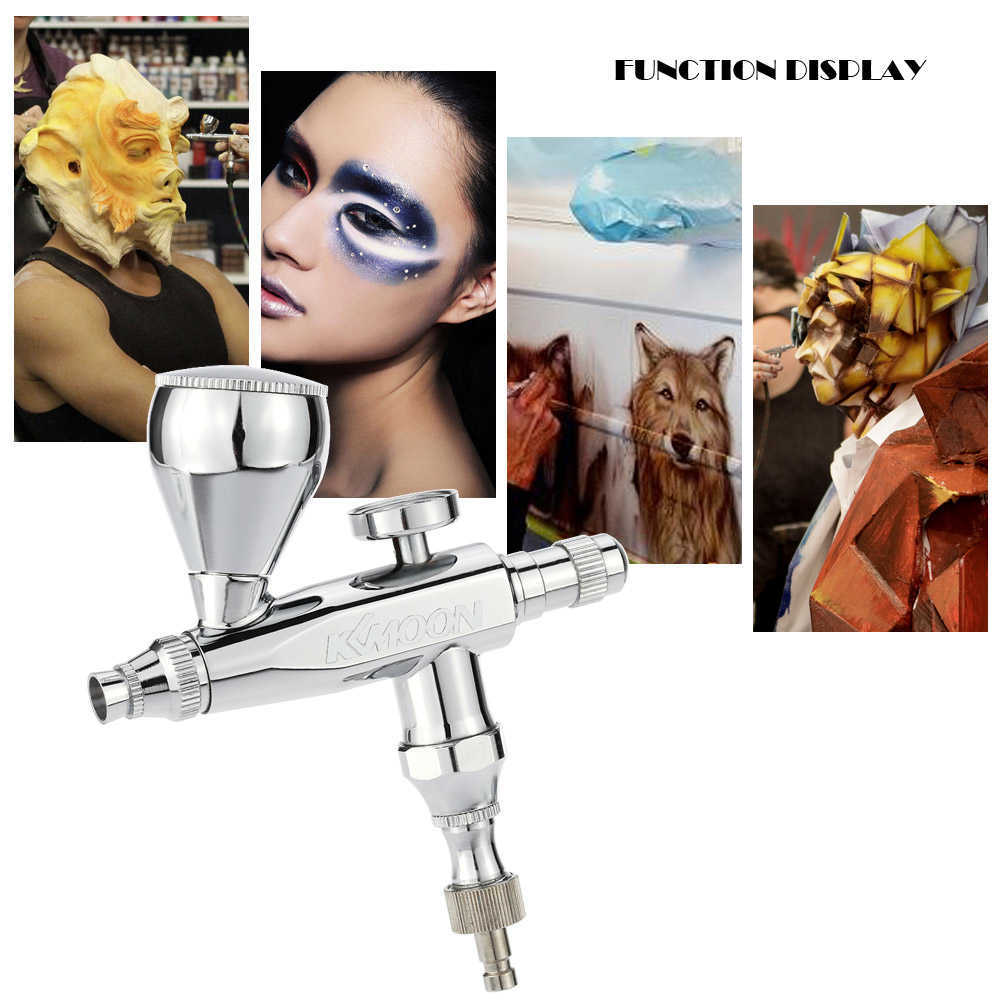 Mini Spray Gun Airbrush Compressor 0.m 5&13cc Spray Paint Gun Single-action Air-Brush sandblaster for Tornado Painting 210719